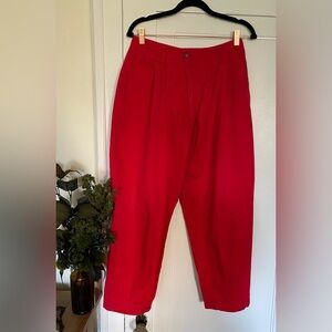 Vintage Cotton Tomboy Red Pants, Sz S